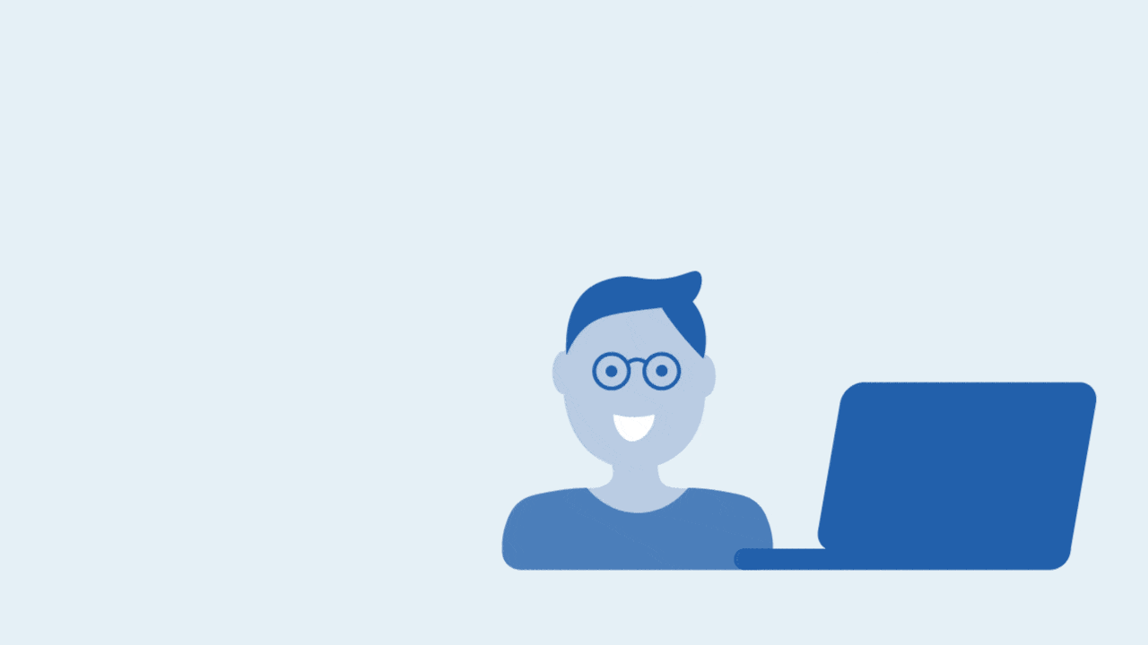 un gif d'un monsieur devant son ordinateur